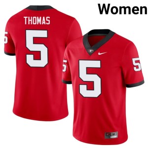 Womens High School Damn Good Dawgs Noah Thomas Red #5 Jersey 170609-852