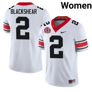 Women's 1980 National Champions 40th Anniversary NCAA White Thomas Blackshear University of Georgia Bulldogs #2 Jersey 228735-310