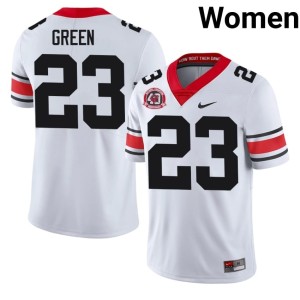 Womens #23 Tyriq Green Damn Good Dawgs White 1980 National Champions 40th Anniversary Player Jersey 978117-846