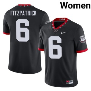 Women's Embroidery #6 Justice Fitzpatrick DGDs Mascot 100th Anniversary Black Jersey 303864-954