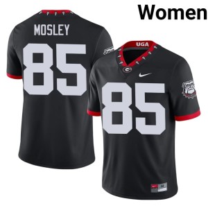 Women's Ryan Mosley Black Limited UGA Bulldogs Mascot 100th Anniversary #85 Jerseys 807218-413
