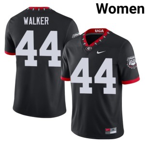 Womens Replica Travon Walker Mascot 100th Anniversary Black #44 Damn Good Dawgs Jerseys 794451-525