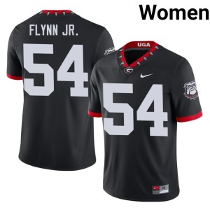 Women Waltclaire Flynn Jr. Dawgs Black Mascot 100th Anniversary #54 Game Jersey 670440-867