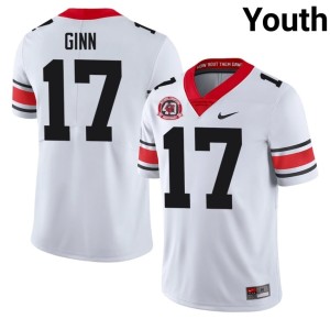 Youth White 1980 National Champions 40th Anniversary #17 Limited Go Dawgs Colter Ginn Jerseys 735637-899