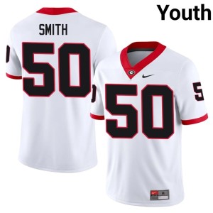 Youth White Cortez Smith #50 Bulldog Nation Game Jerseys 271020-293