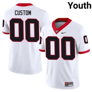 Youth UGA White Football Custom #00 Jersey 430494-212