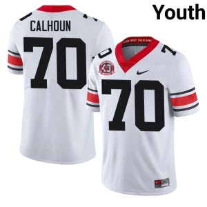Youth 1980 National Champions 40th Anniversary #70 UGA White 2026-27 Daniel Calhoun Jersey 840598-391