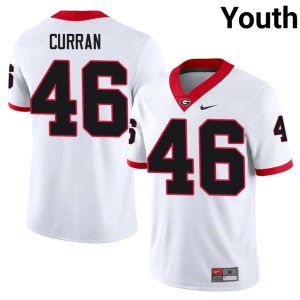 Youth Danny Curran White #46 Georgia Game Jersey 208015-345