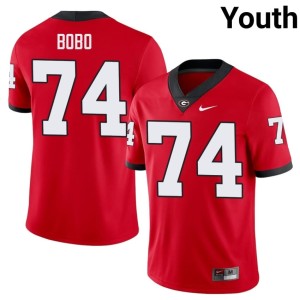 Youth Drew Bobo #74 Red Go Dawgs Game Jersey 397164-565