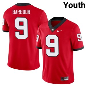Youth #9 Damn Good Dawgs Red Ethan Barbour Football Jerseys 896262-966