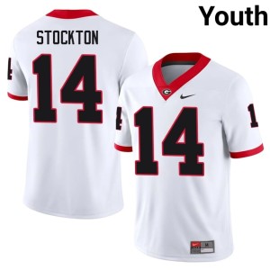 Youth #14 Stitched Gunner Stockton Damn Good Dawgs White Jerseys 374948-926