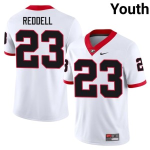 Youth UGA Jaden Reddell 2026-27 #23 White Jerseys 768900-448