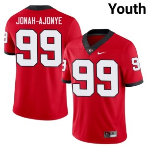 Youth #99 Joseph Jonah-Ajonye High School Red University of Georgia Bulldogs Jersey 434391-869