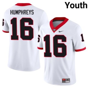 Youth #16 London Humphreys Dawgs 2026-27 White Jerseys 440241-944