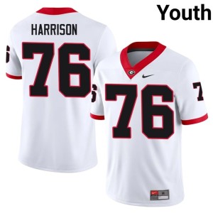 Youth Georgia White University #76 Marcus Harrison Jersey 754308-376