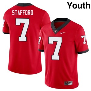 Youth Matthew Stafford Red Limited UGA #7 Jerseys 956929-327
