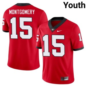Youth #15 Ryan Montgomery Stitched UGA Red Jersey 142875-275