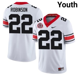 Youth White Football Todd Robinson 1980 National Champions 40th Anniversary Georgia Bulldogs #22 Jersey 965032-891