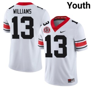 Youth NCAA Tyler J. Williams 1980 National Champions 40th Anniversary #13 White University of Georgia Bulldogs Jerseys 572418-255
