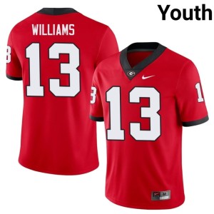 Youth #13 Replica Bulldog Nation Tyler J. Williams Red Jersey 685830-780