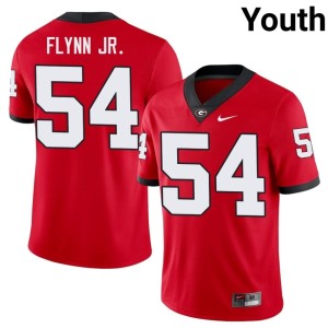 Youth UGA Red Waltclaire Flynn Jr. Stitched #54 Jersey 872924-994