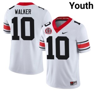 Youth White Limited #10 1980 National Champions 40th Anniversary Zayden Walker Georgia Jersey 379206-104