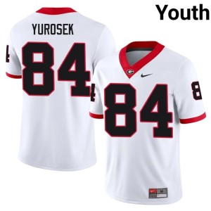 Youth White Ben Yurosek Football University of Georgia Bulldogs #84 Jerseys 634628-782