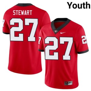 Youth Red 2026 UGA Bulldogs #27 Blake Stewart Jerseys 810814-108