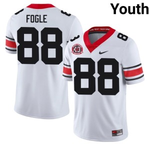 Youth UGA 1980 National Champions 40th Anniversary White Brayden Fogle NCAA #88 Jersey 819827-272