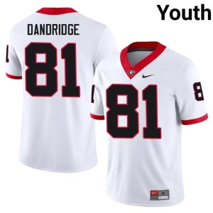 Youth White College Bulldog Nation Craig Dandridge #81 Jersey 333245-651