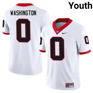 Youth 2026 University of Georgia Bulldogs Darnell Washington White #0 Jerseys 497600-127