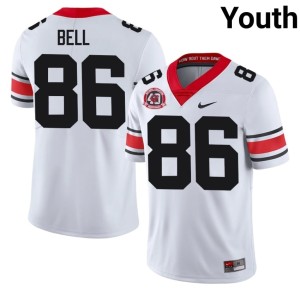 Youth Official White #86 Dillon Bell Go Dawgs 1980 National Champions 40th Anniversary Jersey 193360-926