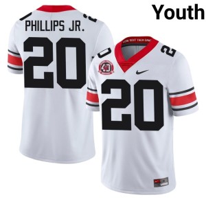 Youth Dwight Phillips Jr. Bulldog Nation Game 1980 National Champions 40th Anniversary #20 White Jersey 297745-803