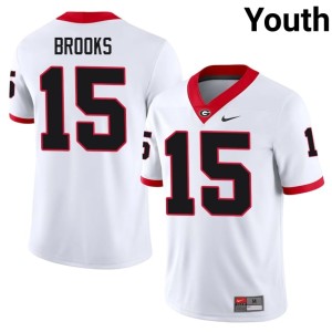 Youth NCAA #15 Khamari Brooks Damn Good Dawgs White Jersey 980722-549