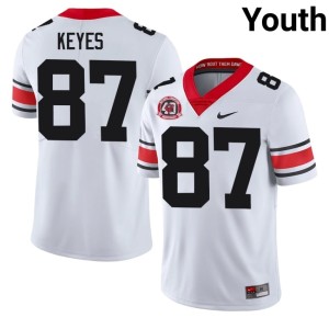 Youth #87 Dawgs NCAA White Lincoln Keyes 1980 National Champions 40th Anniversary Jersey 366153-602