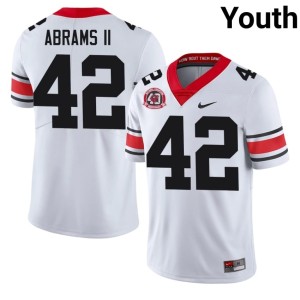 Youth UGA Bulldogs Nick Abrams II Limited 1980 National Champions 40th Anniversary White #42 Jersey 263848-802