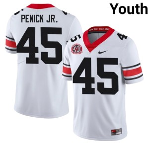 Youth Terrence Penick Jr. UGA Bulldogs #45 1980 National Champions 40th Anniversary Limited White Jersey 464940-546