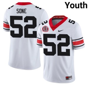 Youth 1980 National Champions 40th Anniversary Official DGDs Valdin Sone #52 White Jersey 173555-470