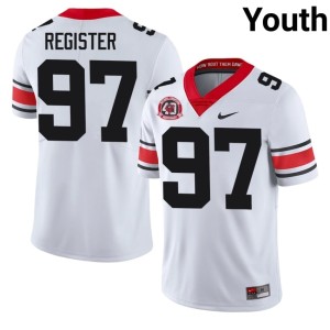Youth #97 2026-27 Dawgs Wade Register 1980 National Champions 40th Anniversary White Jerseys 364399-890