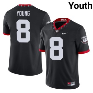 Youth 2026 Mascot 100th Anniversary Bulldog Nation Black #8 Colbie Young Jerseys 577537-326