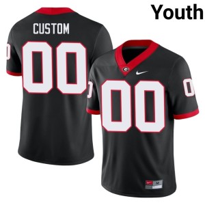 Youth Georgia Custom Player #00 Black Jersey 549150-182