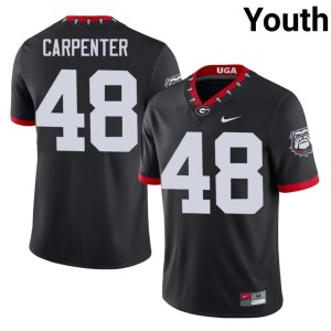 Youth Black Duncan Carpenter UGA Bulldogs Replica Mascot 100th Anniversary #48 Jerseys 558165-656