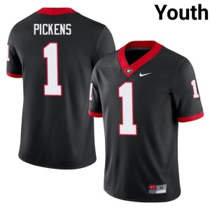 Youth George Pickens UGA Football Black #1 Jersey 237007-254