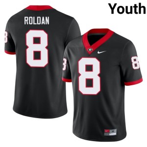 Youth Bulldog Nation Landon Roldan Black Embroidery #8 Jersey 966051-479
