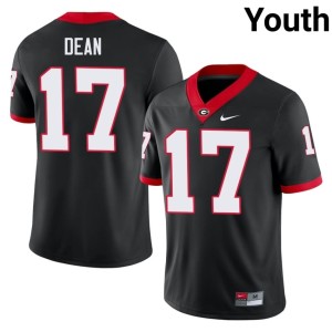 Youth Limited Nakobe Dean Georgia Bulldogs #17 Black Jerseys 284385-861
