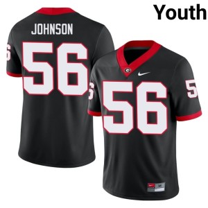 Youth Nasir Johnson 2026-27 Georgia Black #56 Jerseys 448899-146