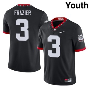 Youth Nate Frazier University of Georgia Bulldogs Mascot 100th Anniversary High School Black #3 Jersey 736583-118