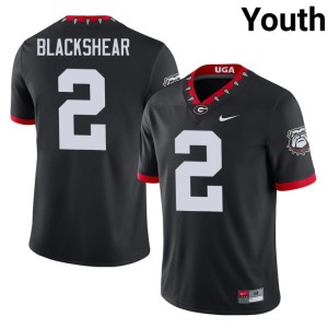 Youth #2 Mascot 100th Anniversary 2026 Black University of Georgia Thomas Blackshear Jersey 615596-236
