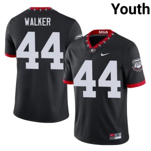Youth #44 Travon Walker Black Stitched Mascot 100th Anniversary Go Dawgs Jersey 160450-111