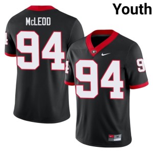 Youth #94 Dawgs NCAA Black Xzavier McLeod Jersey 668407-687